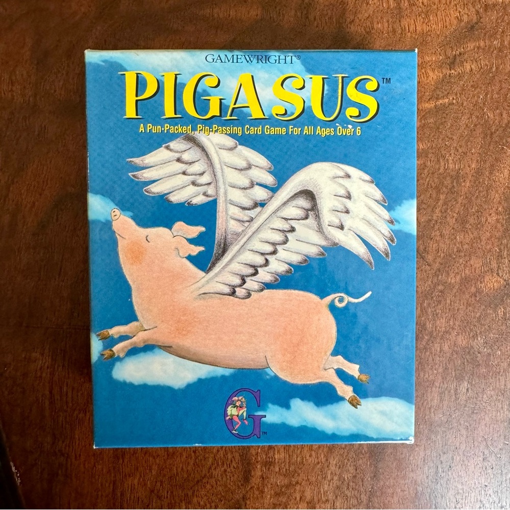 Pigasus Card Game Pig Passing Vintage 90s Gamewright 1995 Complete